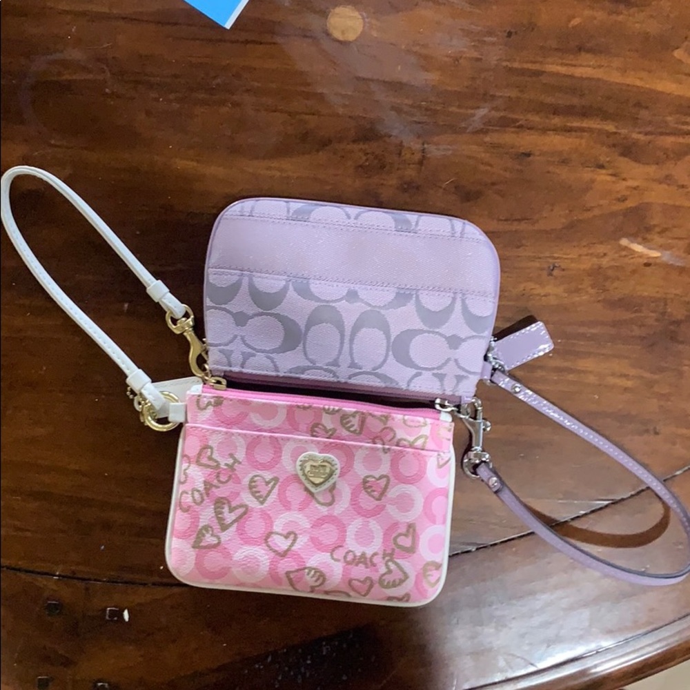 2 coach wristlet bundle!